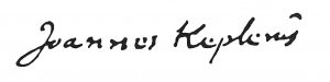 Handschrift / Unterschrift von Johannes Kepler